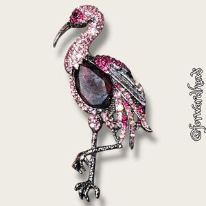 2007 Metal Gallery Flamingo Pendant - Brooch
